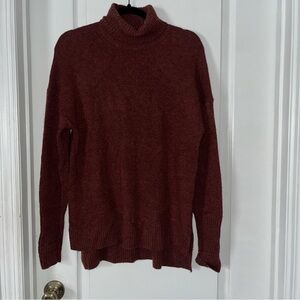 J. Crew Rich Burgundy Turtleneck Sweater